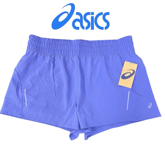 NWT ASICS  Vibrant Blue Running Shorts - Picture 1 of 4